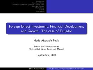 hermes development and diffusion|Foreign direct investment, financial development and economic .